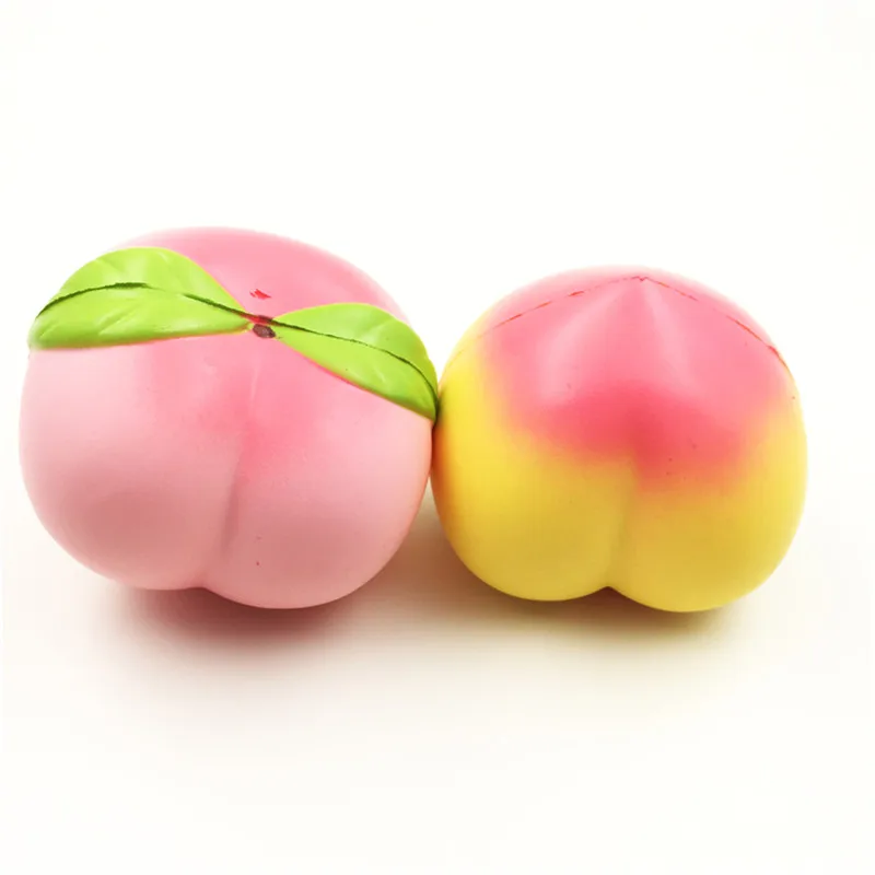 Jumbo Peach снятие стресса 10 см медленно поднимающаяся мягкая фруктовая коллекция подарок украшение Антистресс игрушка для детей розовый желтый цвета