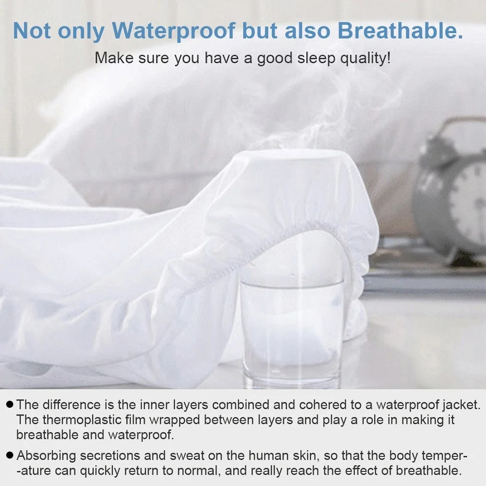 Warmtex 160x200 см водонепроницаемый матрац подкладка кровать матрас протектор против клещей мягкий чехол на матрас для больницы отель покрывало на кровать