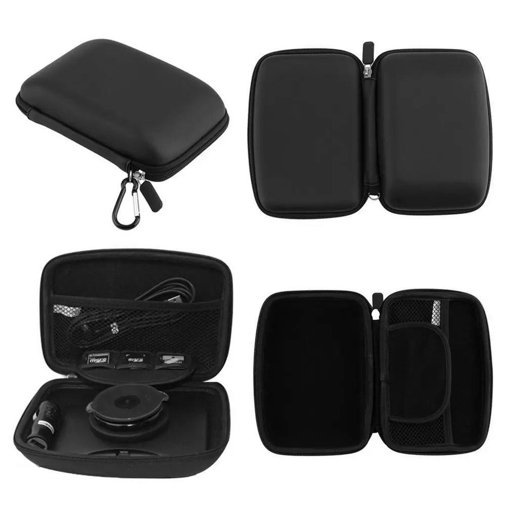 

newProtable Shock Resistant Carrying Cover Box Bag Protective Case Accessories Black For 6 inch GPS Satellite Navigator