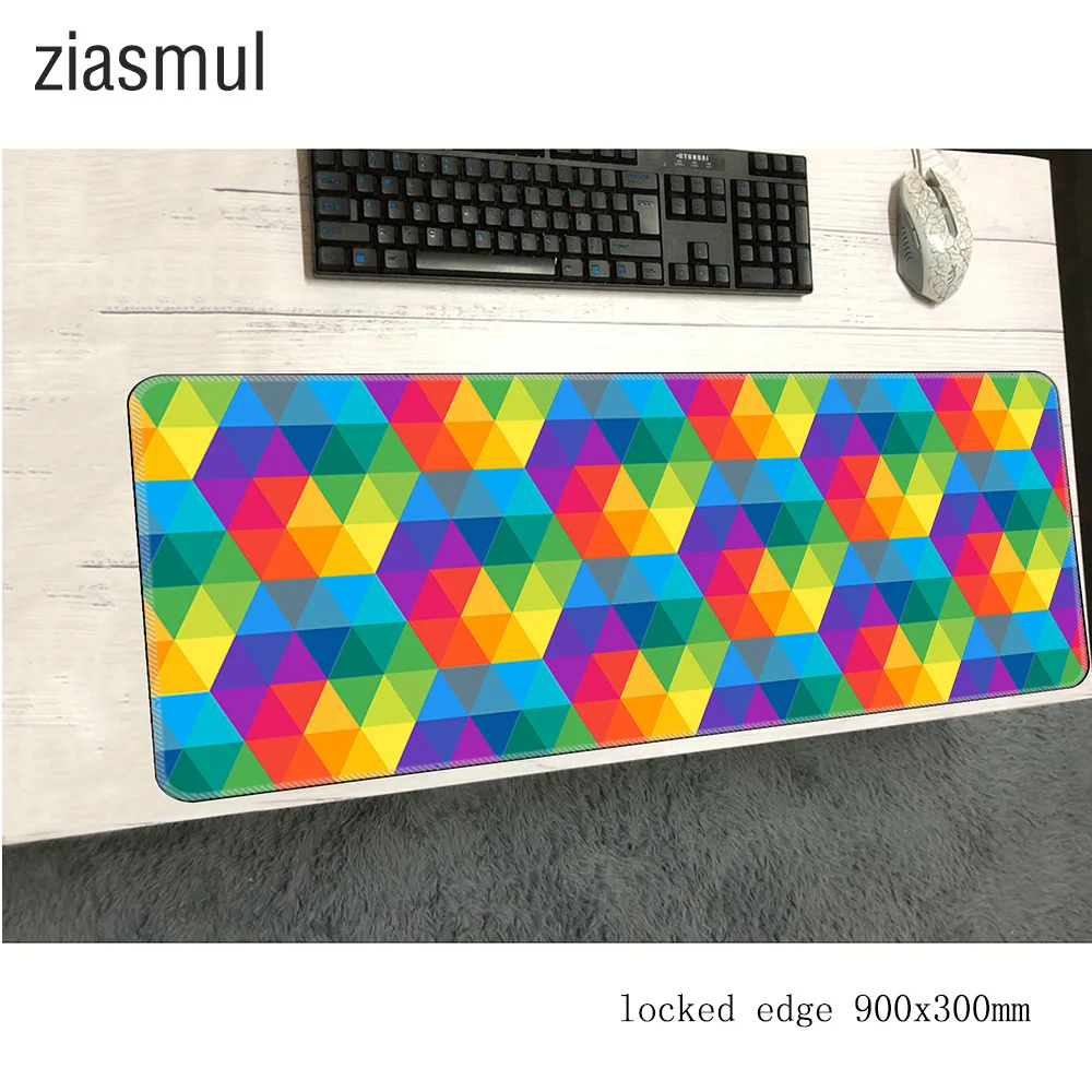 Коврик для мыши Steelseries треугольные обои большой игровой коврик клавиатуры и 900*300