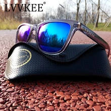 LVVKEE 2017 Mens classic Brand sunglasses Women Black Coating Outdoors sports Sunglass UV400 Eyewear Oculos de sol Original logo