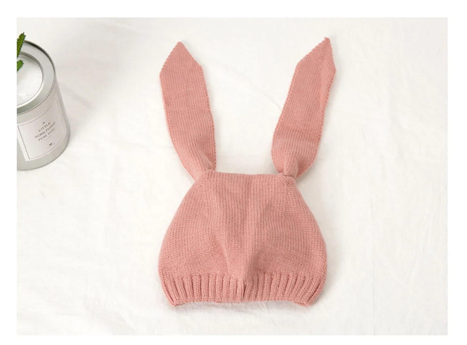 Rabbit Ear Baby Hats Baby Toddler Kids Boy Girl Knitted Crochet Beanie Lovely Winter Warm Hat Cap For Baby Photo Props