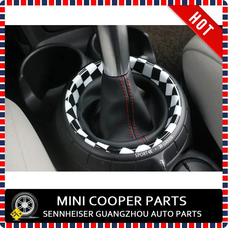 Фирменная Новинка ABS Пластик с защитой от ультрафиолетового излучения, внутренние кольца мини проверки Стиль черно-белые Цвет для Mini cooper F56(11 шт./компл