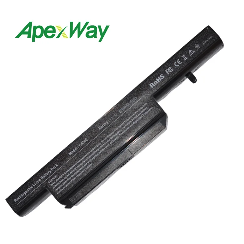 Online Apexway 11,1 V 6 zellen akku für Clevo C4500BAT 6 C4500BAT 6 B4100M C4500 C4500BAT6 B4105 B5100M B5130M W150 W240C W240HU w250H