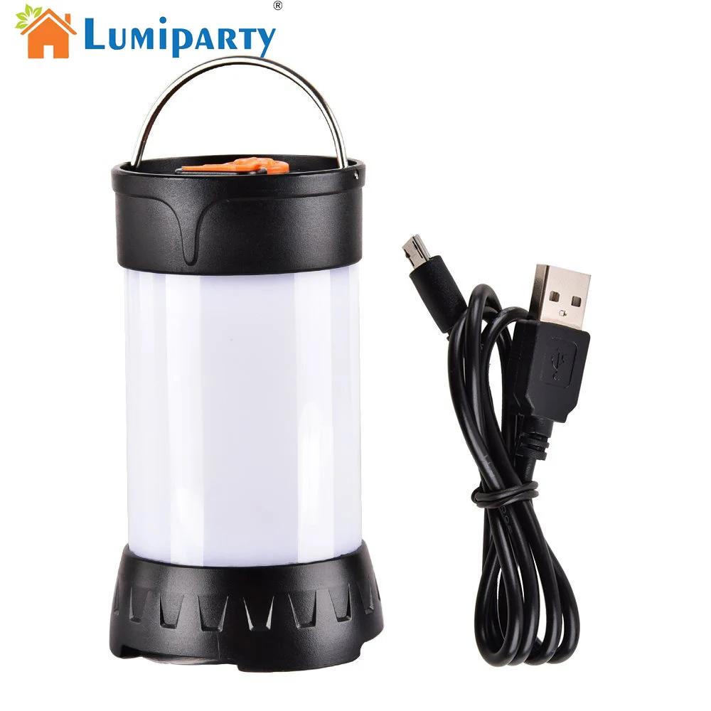 LED Camping Lantern Flashlight USB Rechargeable Tent Lamp Light 5 Modes