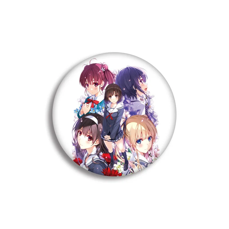 Аниме Saenai Heroine No Sodatekata значок косплея японская мультяшная фигурка броши булавка