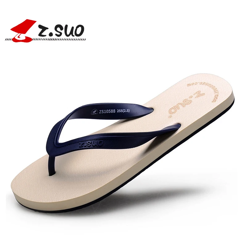 

Z. Suo 2019 Mens Flip Flops Sandals Rubber Casual Men Shoes Summer Fashion Beach Flip Flops Sapatos Hembre sapatenis masculino