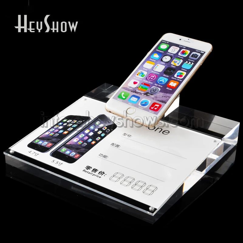 

Universal Mobile Phone Shop Stand Acrylic Cellphone Display Holder Dummy Phone Retail Support Transparent For Phone Exhibit