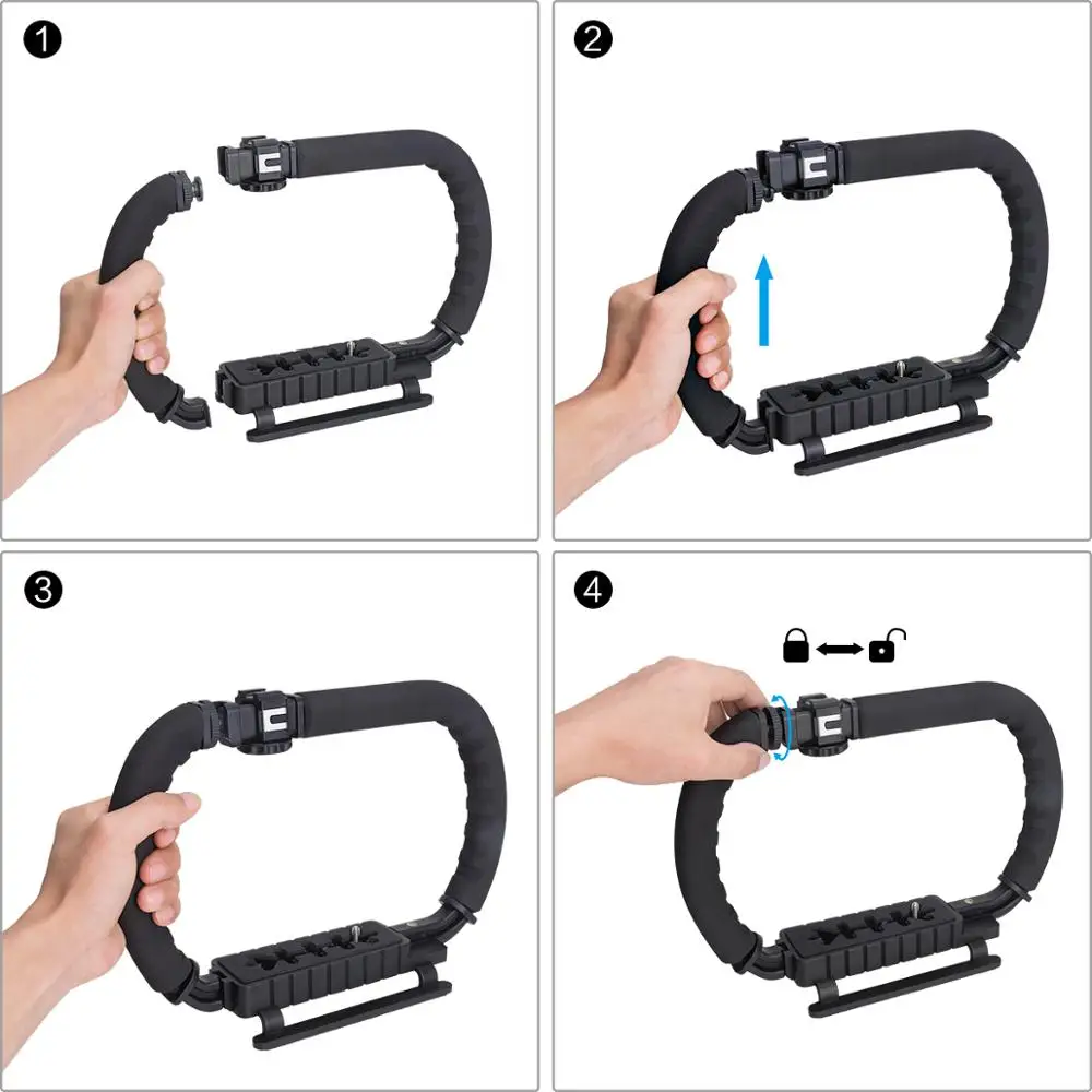 Двойной ручной держатель U grip Камера Steadycam крепление Ручной Стабилизатор
