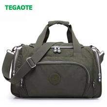 TEGAOTE, нейлоновая дорожная сумка, большая вместительность, Мужская Ручная багажная сумка для путешествий, сумки для путешествий, нейлоновые сумки для выходных, женские многофункциональные дорожные сумки
