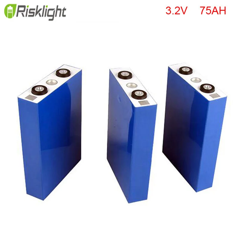 

12pcs/lot Lithium Battery Pouch cell 3.2V 75Ah LiFePO4 electric Vehicle/auto car /electric motor