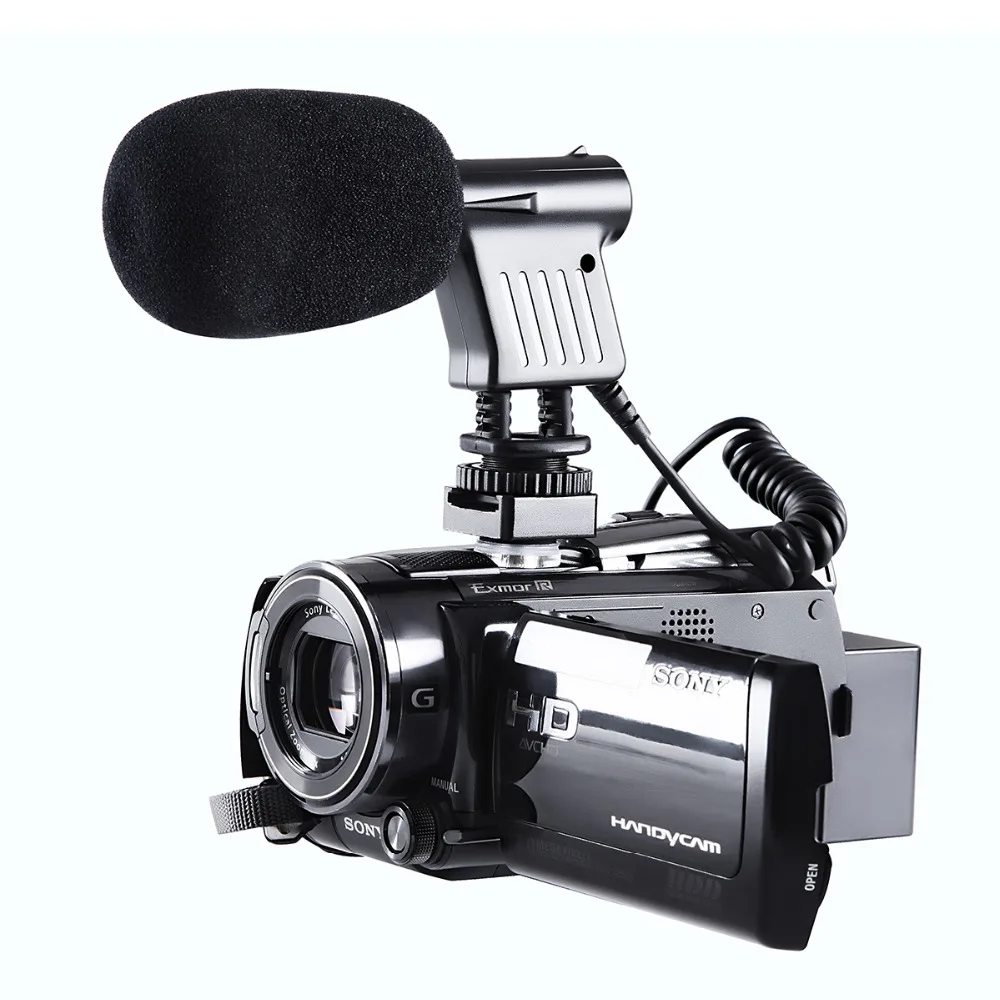 

BOYA BY-VM01 3.5mm Video Broadcast Directional Condenser Microphone For Nikon For Canon For Sony Recording DSLR Cameras