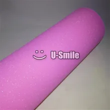 High Quality Pink Glitter Sandy Sparkle Vinyl Film Foil Bubble Free Phone Laptop Sticker Size 1