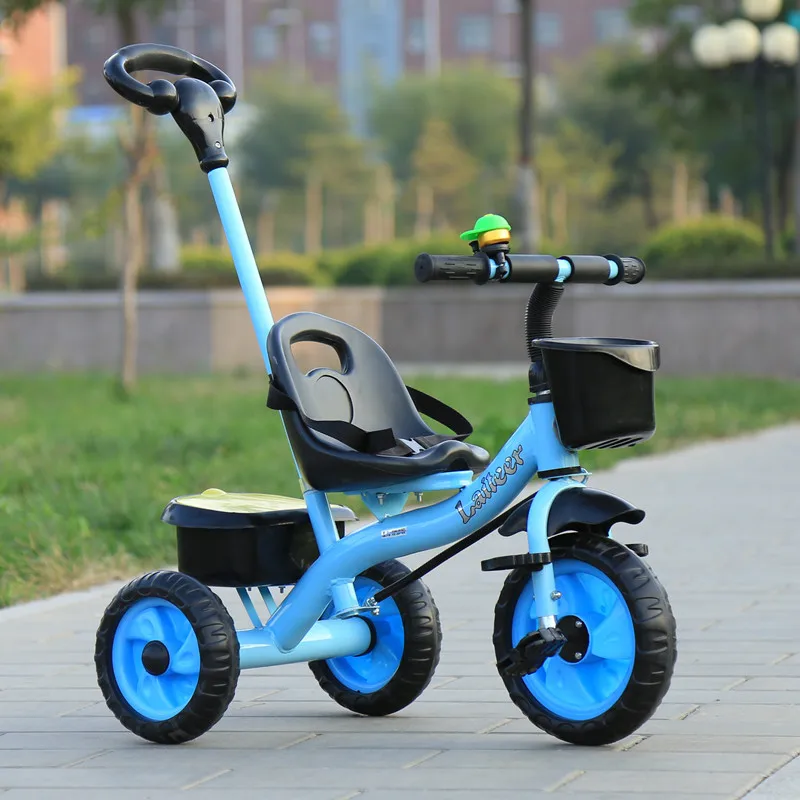Детские трехколесная коляска новой двухтактный двойного назначения коляска детский велосипед трехколесный