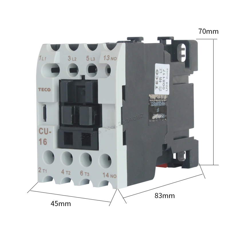 50/60hz 16a Ui1000v Ac Contactor Ac24v 380v 220v 110v Coil Voltage Cu