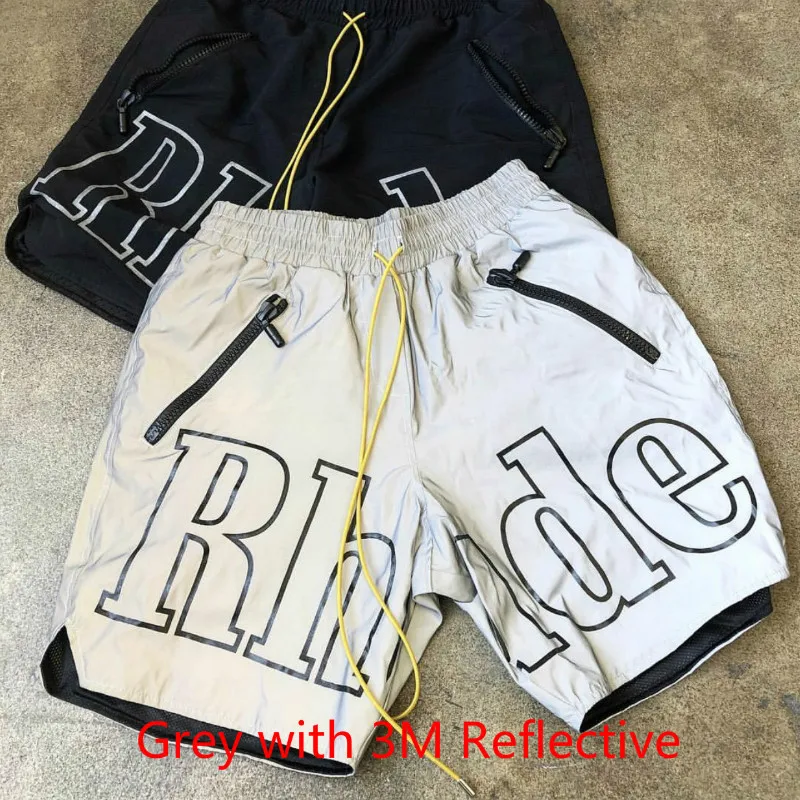 Rhude X Patron шорты 3 м светоотражающие мужские и женские противотуманные уличные с