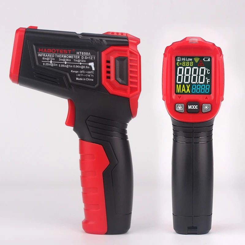 

HABOTEST HT650A/B/C digital thermometer humidity meter infrared thermometer hygrometer temperature humidity meter pyrometer