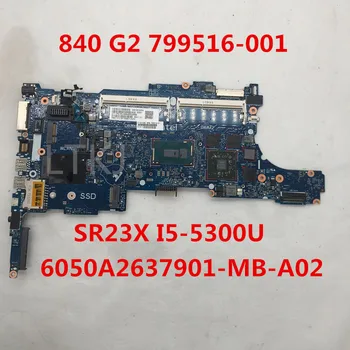 

High quality for 840 G2 Laptop motherboard 799516-001 6050A2637901-MB-A02 With SR23X I5-5300U CPU R7 M260 GPU 100% full Tested