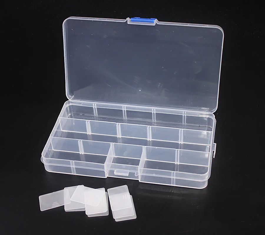 

1 pcs/lot Fishing boxes Fishing Accessaries plastic box with size 17.3cm *9.8cm * 2.3cm Fishing Tackle Box For carp Fishing