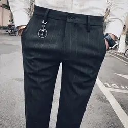 Весна hairstylist брюки Корейский прилив мода новый 2018 мужские повседневные брюки красивые маленькие ноги маленькие брюки