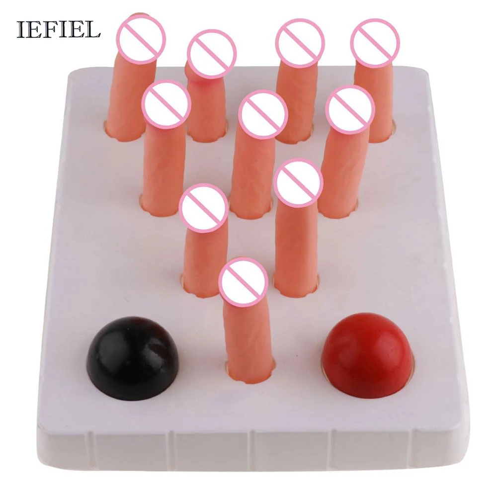 

Hilarious Pecker Bowling Adult Games Toys for Bachelorette Party Girls Night Out Hen Party Supplies Party Favors