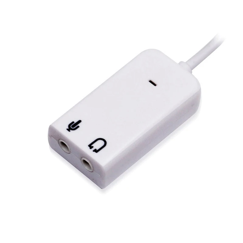 Chielecnal 3D USB 2.0 Virtual 7.1 Channel External USB Audio Sound Card Adapter for Windows XP Win 7 8 Linux Vista Mac OS Indepe