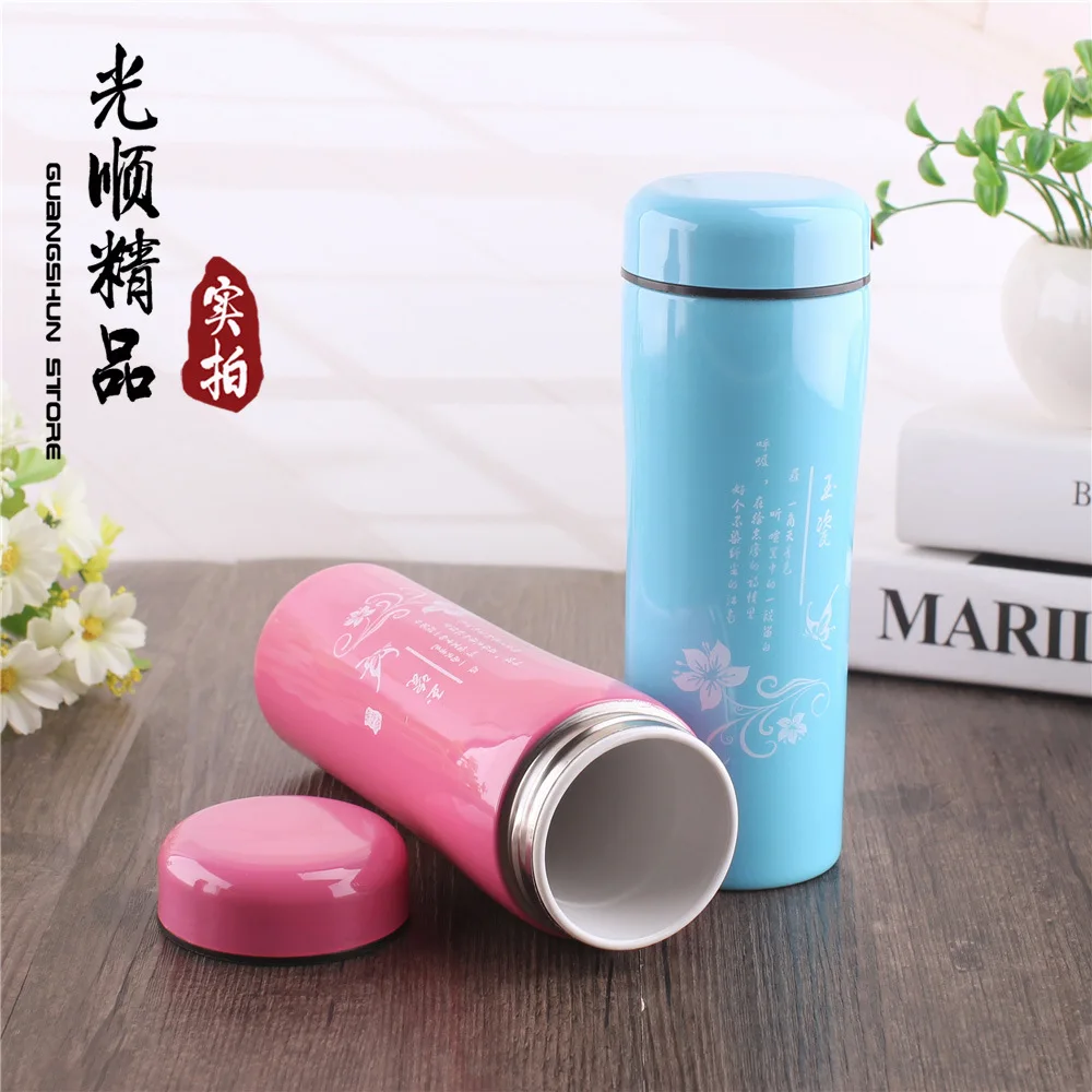 

Creative Ceramic Insulated Thermos Bottles Tea Coffee Mug Travel Vacuum Thermos Vacuum Flasks Office Home festival gift