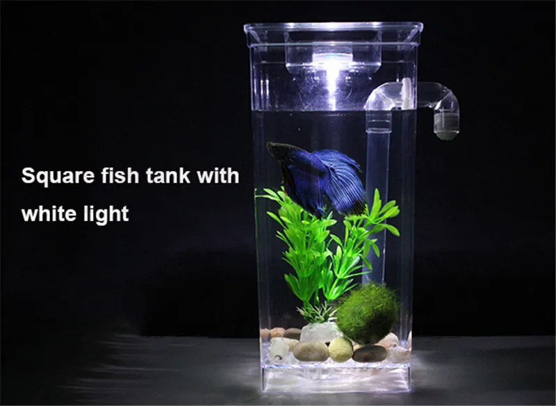 Tropical Betta Fish Mini Arcylic Fish Tank Aquarium Small Fish