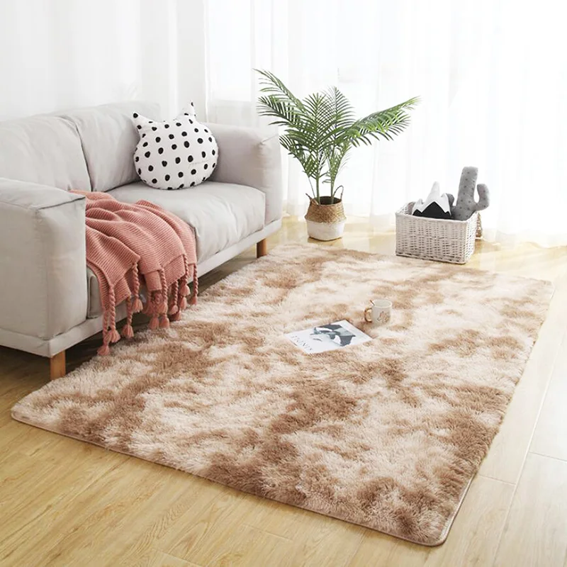 Светильник-загар плюшевые ковры для гостиной мягкий пушистый ковер домашний декор мохнатый ковер спальня диван стол пол коврик для гардеробной