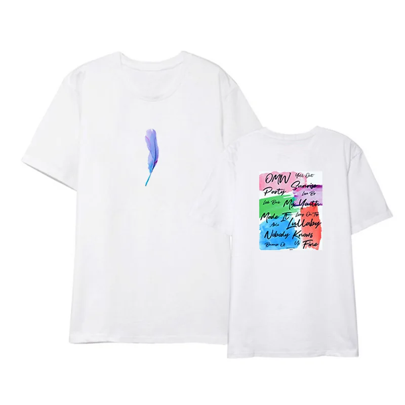 Kpop got7 new album present you same printing o neck t shirt for i got7 summer short sleeve t-shirt causal top (6)