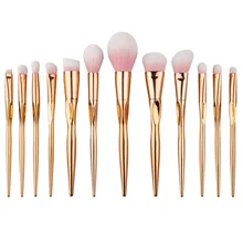 Hot Makeup Brushes Set Rosegold Hearts Shaped Pro Foundation Powder Blush Eye Shadow Brushes Kits Contour