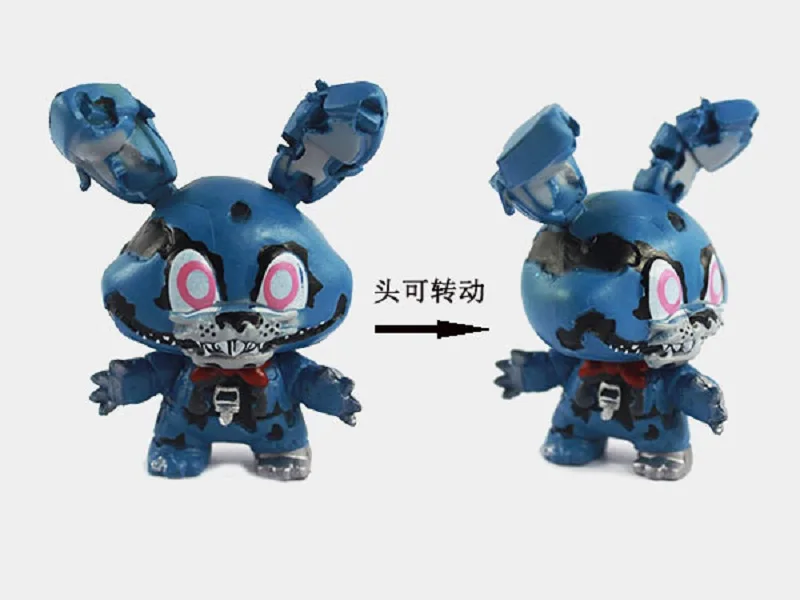 8 шт./компл. FNAF Freddy мини-фигурка Nendoroid 5-6 см ПВХ Five Nights At Freddys Foxy Freddy Chica Аниме Фигурки игрушки