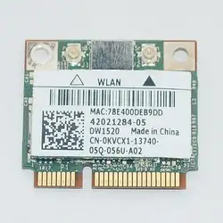 Dw1520 Dual Band bcm943224hms 300 Мбит/с Беспроводной-N Wi-Fi 802.11n Половина Mini pci-e карты для Dell сети WLAN 11Z 1320 1370 1450 1569