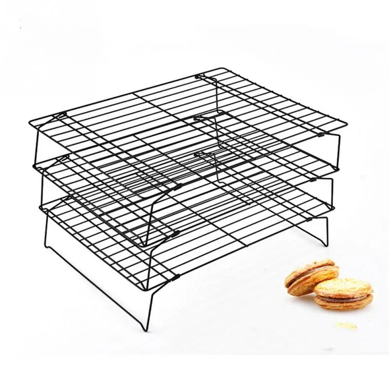 1Layer/3 Layers Folding Cake Cooling Racks Nonstick Bread Cookie Bakery