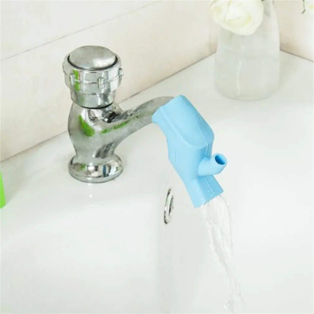 

'The Best' Colorful High Elastic Soft Silicone Children Washing Hand Water Tap Extension 889