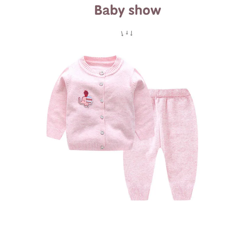 High Quality Baby Girls Cardigan Girl Elephant Sweaters Sets baby boys knitted suits Children Baby Girl Winter Clothes 2018 (10)