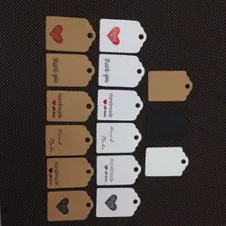 100 шт. 3*2 см Натуральная крафт-бумага бирки для DIY подарки ремесла Упаковка ценники Чемодан имя Стикеры для чашки карточки с кексами