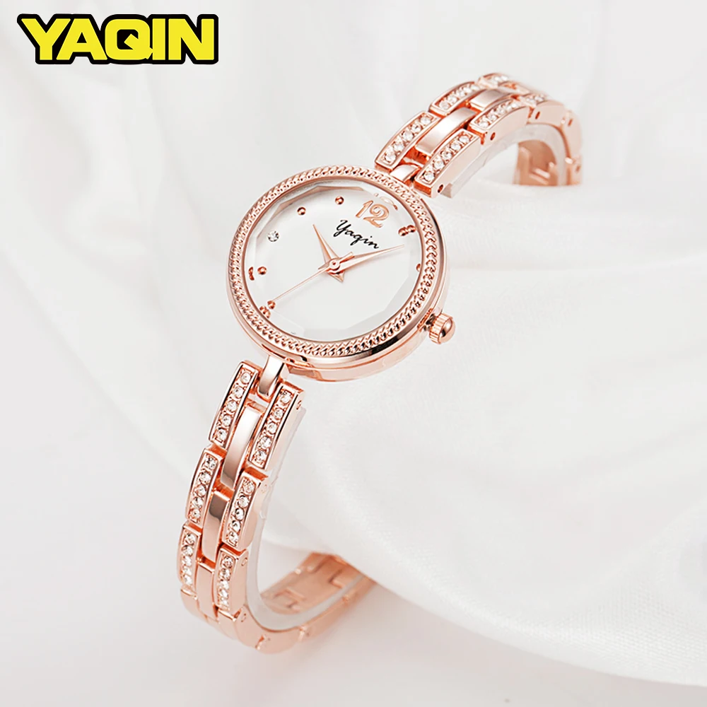

YAQIN Diamond Women's Quartz Watches reloj mujer Top Brand Luxury Watch Fashion Bracelet Ladies Watch relogio feminino