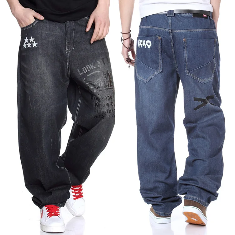 Loose Jeans Men large Size Hiphop Jeans For Fat Man Mens Skateboard loose-jeans-men-large-size-hiphop-jeans-for-fat-man-mens-skateboard