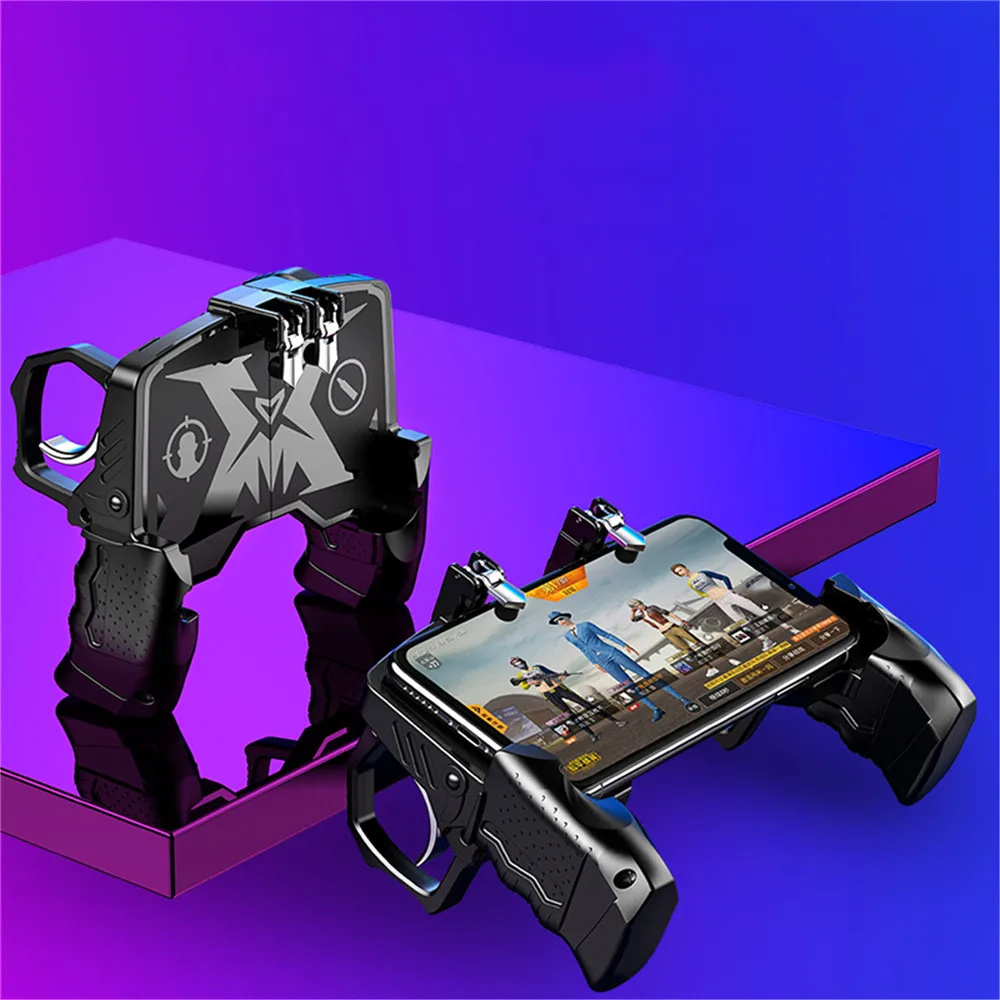 PUBG Mobile Controller L1R1 Gamepad Joystick For iPhone Android Smartphone 4.7-6.5 inch Trigger Des