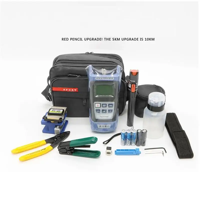 

11pcs/set FTTH Fiber Optic Tool Kit with Fiber Cleaver -70 10dBm