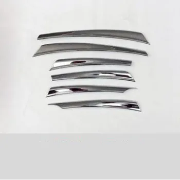 

For Nissan Sunny 2014 6PCS High Quality ABS Chrome Car Front Grill Grille Cover Time Cover Trim Car Styling Accessories