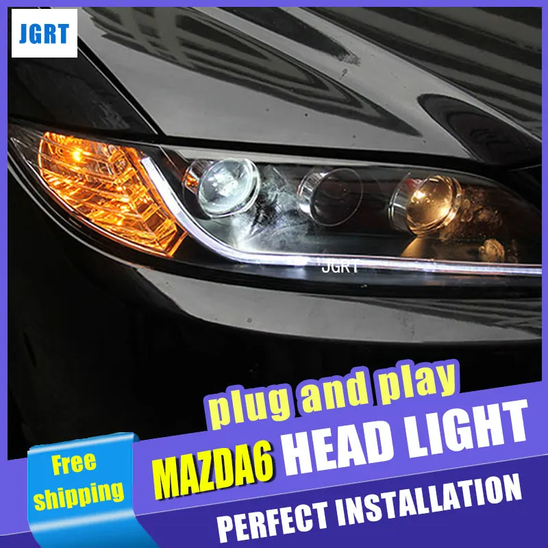 Car Styling LED Head Lamp for Mazda6 headlight assembly 2003-2013 Mazda 6 LED headlight drl H7 with hid kit 2 pcs. Car Styling LED Head Lamp for Mazda6 headlight assembly 2003-2013 Mazda 6 LED headlight drl H7 with hid kit 2 pcs.