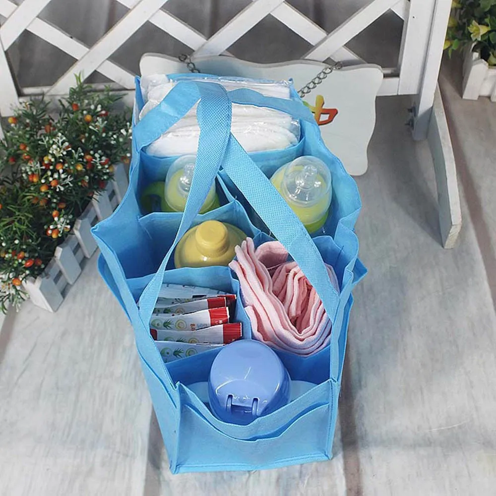 Bolsa-baby-Multifunction-Bags-Nylon-Diaper-Water-Bottle-Changing-Divider-Storage-Organizer-Portable-Diaper-Nappy-Baby-Diaper-Nappy-Bag- Tote-Handbag-BB0037 (1)