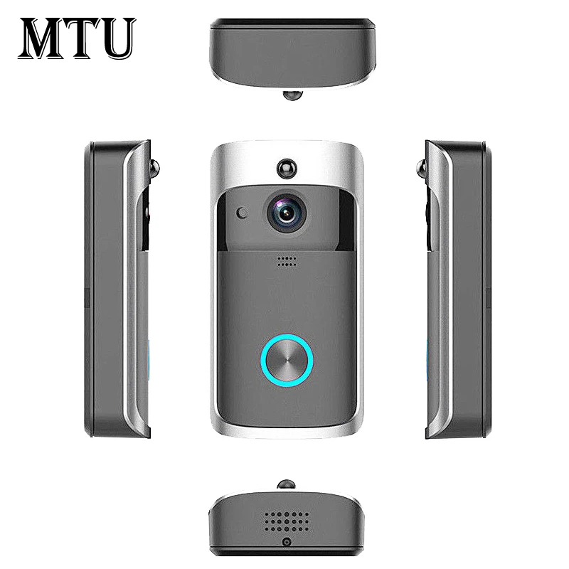 

Multifunction Smart WiFi Ring Doorbell Wireless IR Video Phone Camera Intercom Record Home Security Bell