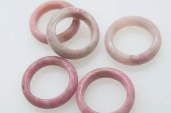 

pink Rhodochrosite nature ring 17-18mm wholesale beads nature ring lovely ring for girl