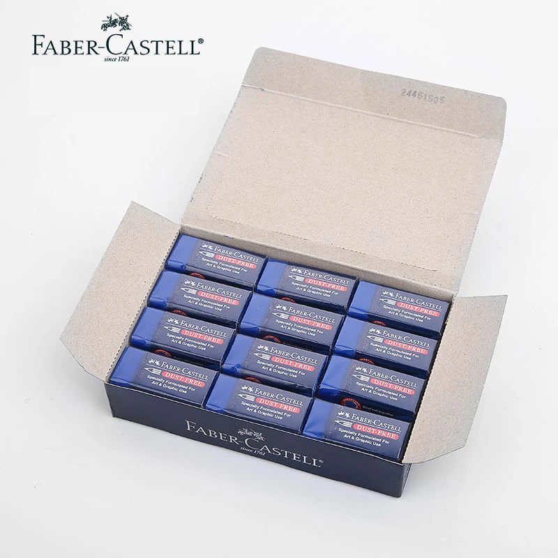 Faber Castell 4 шт./лот, защита от пыли синий ластик специально разработан для искусства и графический Применение принадлежности для рисования