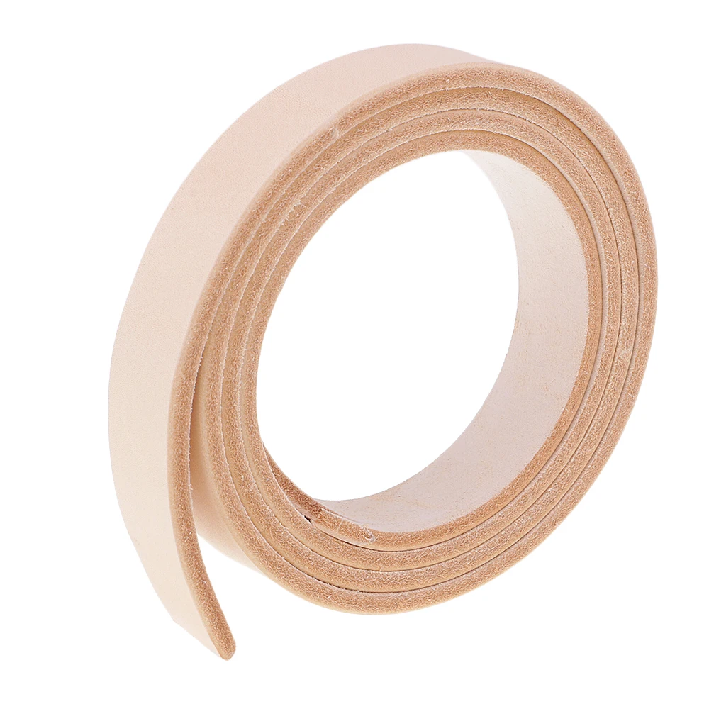100-135cm Long Natural Genuine Leather Strap Strips for Leathercraft Accessories