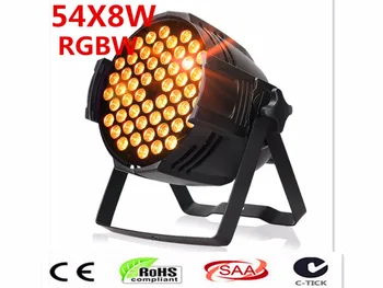 

54x8W RGBW 4in1 Led Par Light DMX Stage Lights Business Lights Professional Flat Par Can for Party KTV Disco lamp