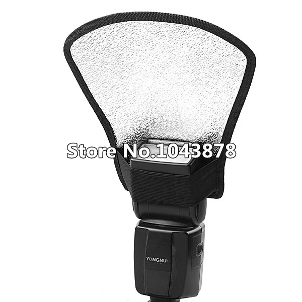 Camera Flash Diffuser Softbox Silver and White Reflector for Canon